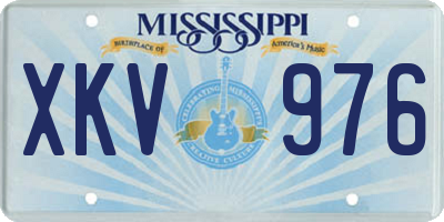 MS license plate XKV976