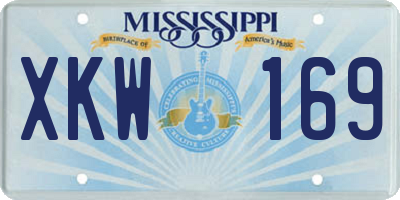 MS license plate XKW169