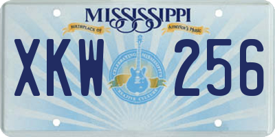 MS license plate XKW256