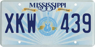 MS license plate XKW439