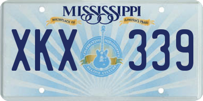 MS license plate XKX339