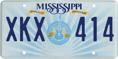 MS license plate XKX414