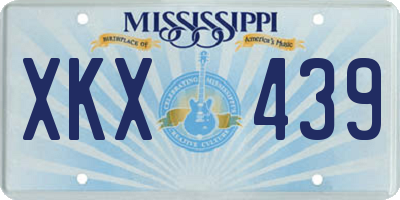MS license plate XKX439