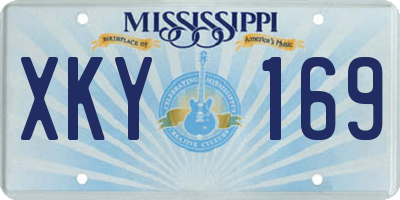MS license plate XKY169