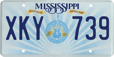 MS license plate XKY739