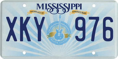 MS license plate XKY976