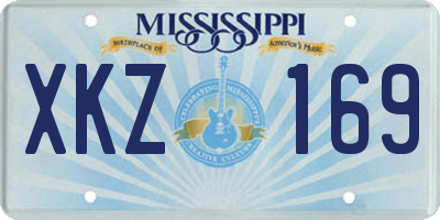 MS license plate XKZ169