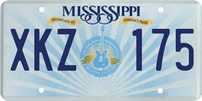 MS license plate XKZ175