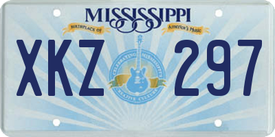 MS license plate XKZ297