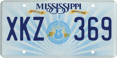 MS license plate XKZ369