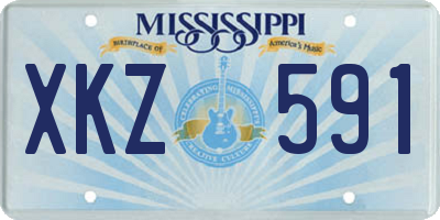 MS license plate XKZ591