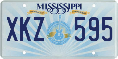 MS license plate XKZ595