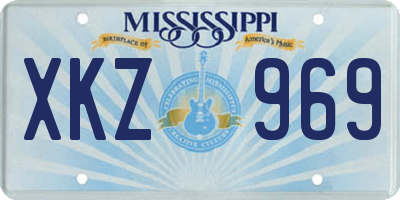 MS license plate XKZ969