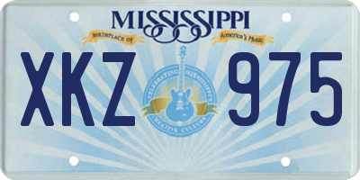 MS license plate XKZ975