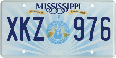 MS license plate XKZ976