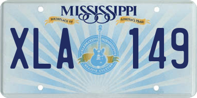 MS license plate XLA149