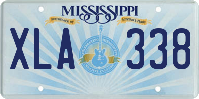 MS license plate XLA338