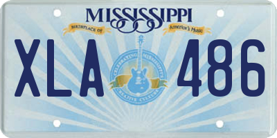MS license plate XLA486
