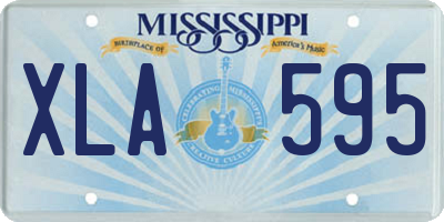 MS license plate XLA595