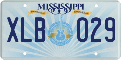MS license plate XLB029