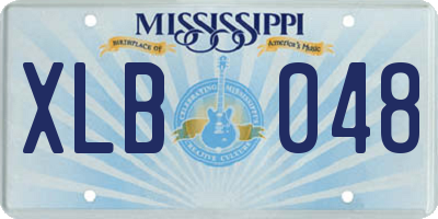 MS license plate XLB048