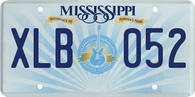 MS license plate XLB052