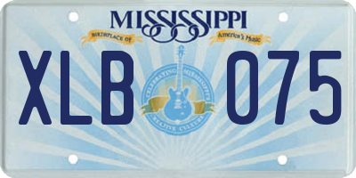 MS license plate XLB075