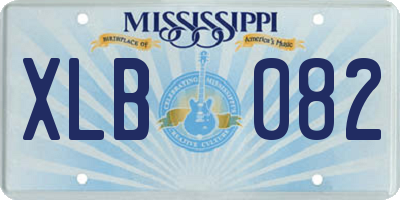 MS license plate XLB082
