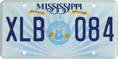 MS license plate XLB084
