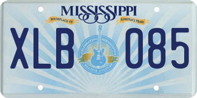 MS license plate XLB085
