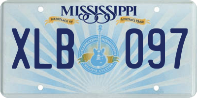 MS license plate XLB097