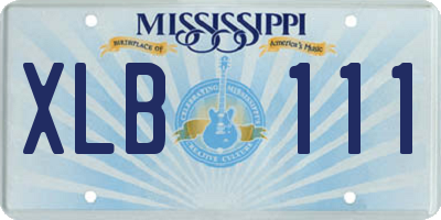 MS license plate XLB111
