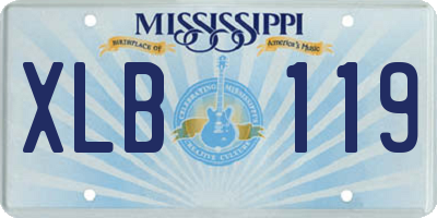 MS license plate XLB119