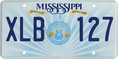 MS license plate XLB127