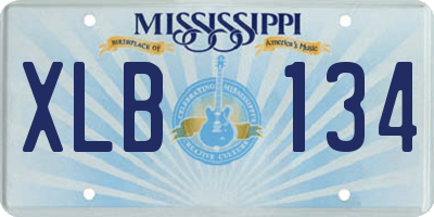 MS license plate XLB134