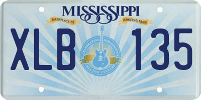 MS license plate XLB135