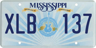 MS license plate XLB137