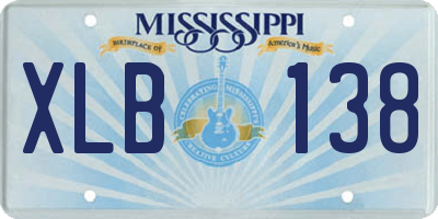 MS license plate XLB138