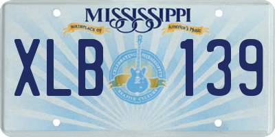 MS license plate XLB139
