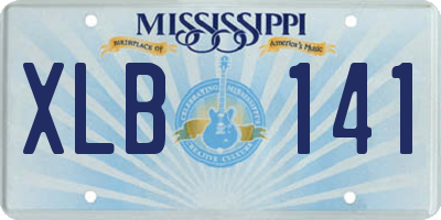 MS license plate XLB141