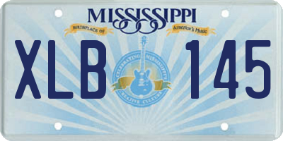 MS license plate XLB145