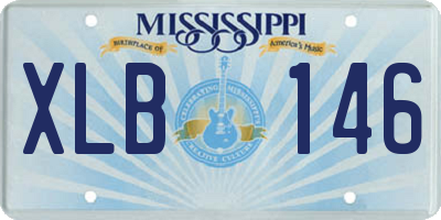 MS license plate XLB146