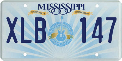 MS license plate XLB147