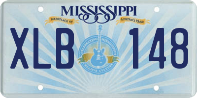 MS license plate XLB148