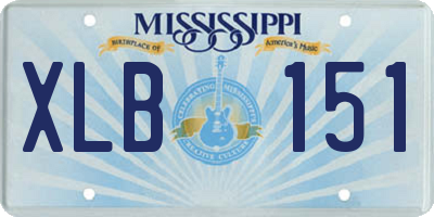 MS license plate XLB151