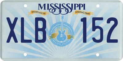 MS license plate XLB152