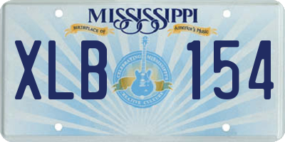 MS license plate XLB154