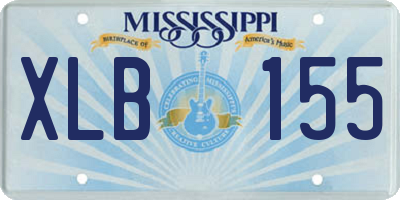 MS license plate XLB155