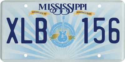 MS license plate XLB156