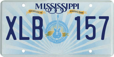 MS license plate XLB157
